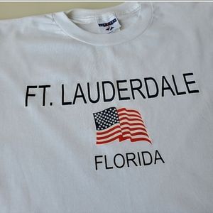 Fort Lauderdale T shirt with US flag